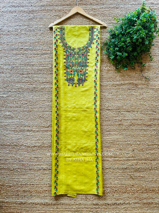 Prakriti Tussar Silk Unstitched Kurta