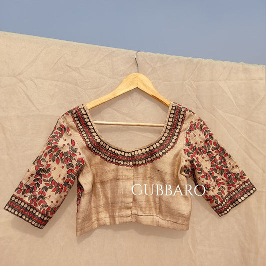 Minimal Madhubani Blouse