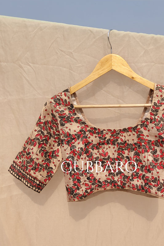 Minimal Madhubani Blouse