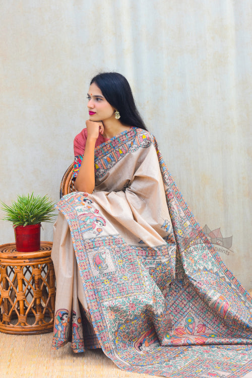 'MITHILA LEELA' Tussar Silk Saree